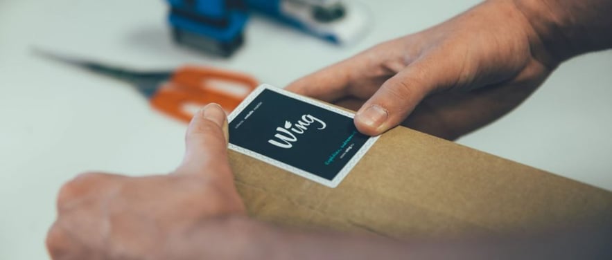 WING envoie des emballages logistiques personnalisés.
